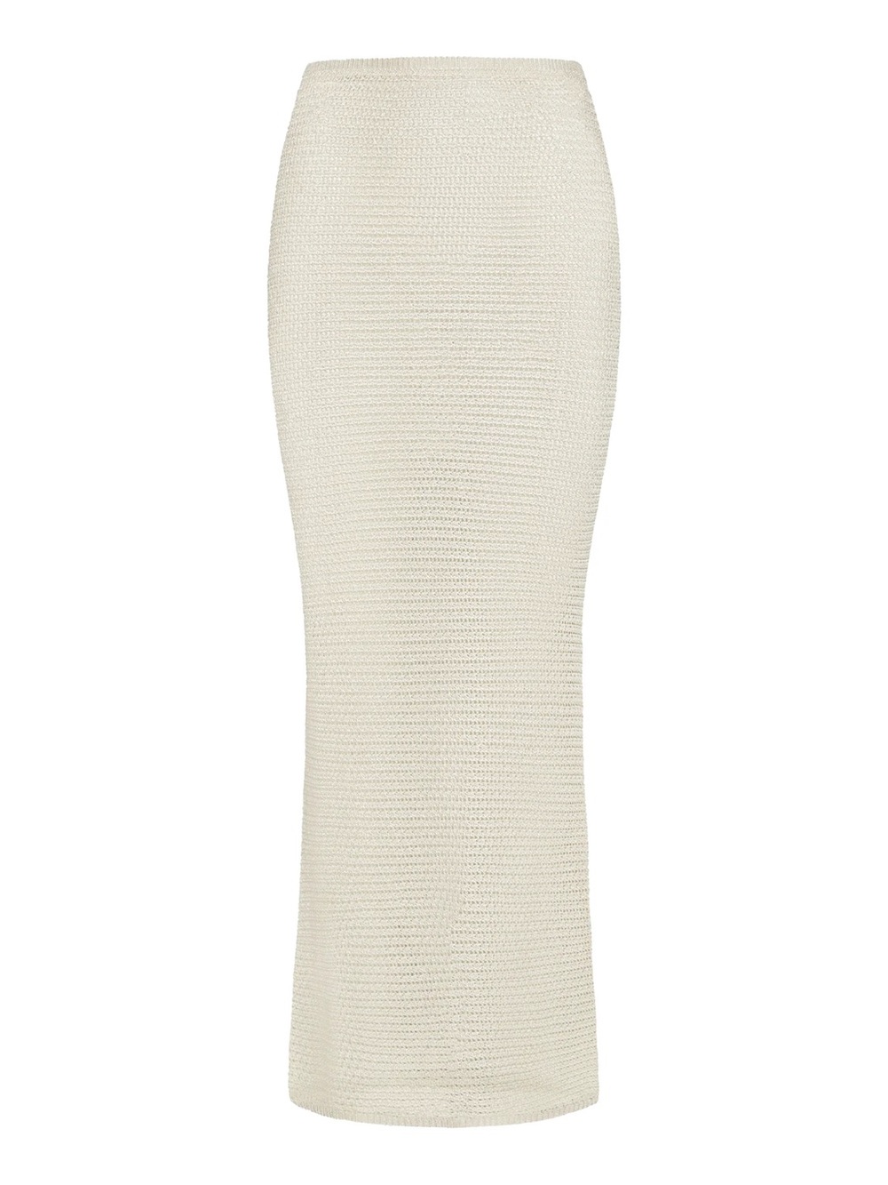 MONDAY SWIMWEAR FITTED FONTELINA MIDI SKIRT - IVORY TREBLE KNIT Small NWT